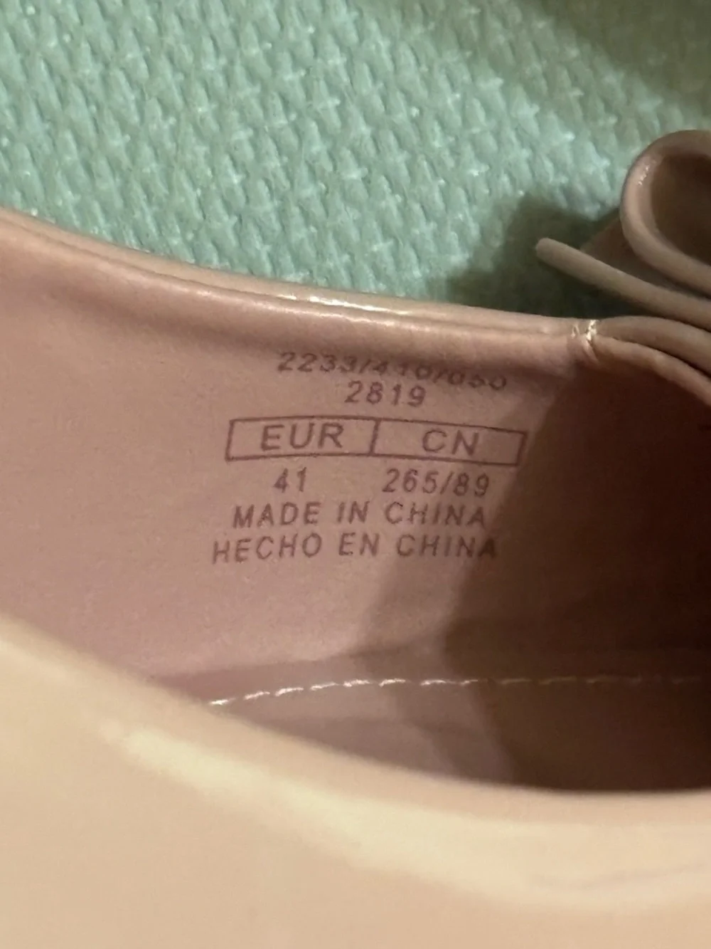 ZARA Blush Pink Patent Slingback Heels Bow Detail EU 41 - Picture 5 of 6